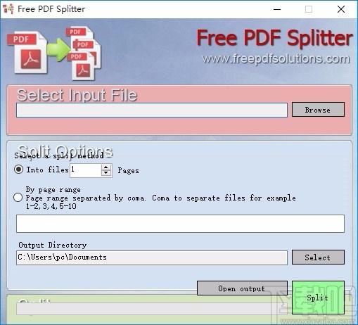 Free PDF Splitter,pdf分割器,pdf分割