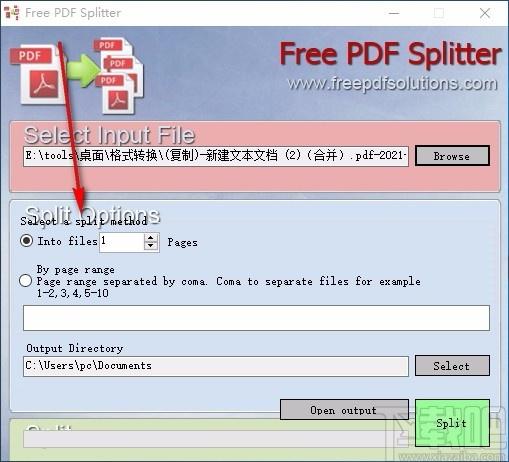 Free PDF Splitter,pdf分割器,pdf分割