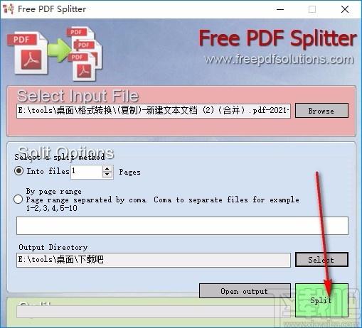 Free PDF Splitter,pdf分割器,pdf分割