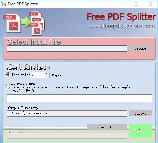 Free PDF Splitter,pdf分割器,pdf分割