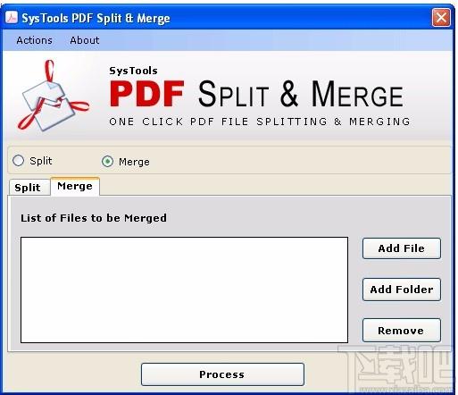 SysTools PDF Split & Merge下载,PDF文件分割合并器