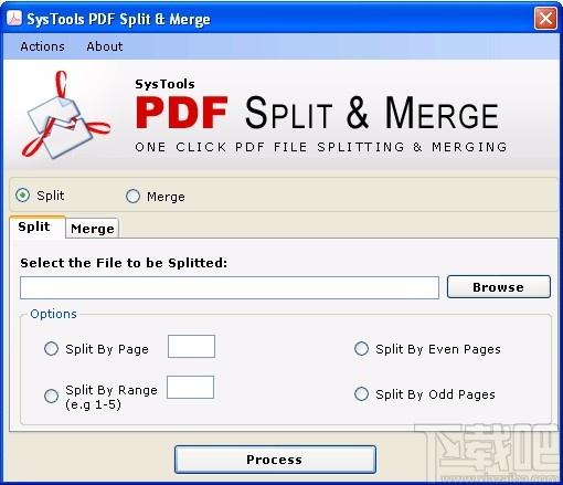 SysTools PDF Split & Merge下载,PDF文件分割合并器